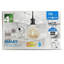1 - Light White LED Sphere Pendant