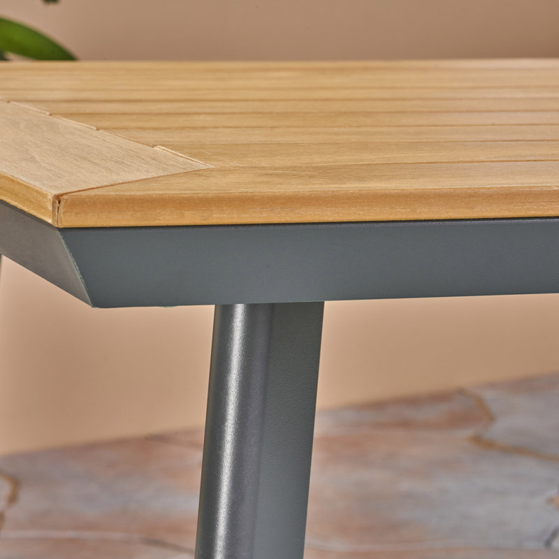 Table de salle à manger Farjand, Gris foncé
