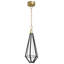Dripping Gems 1 - Light Brass LED Unique/Statement Pendant-129588509