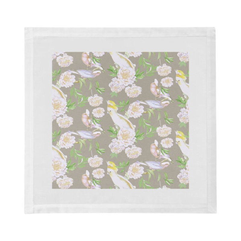 Peony Inspira Hemstitch 22" Linen/Cotton Napkin, Breaker