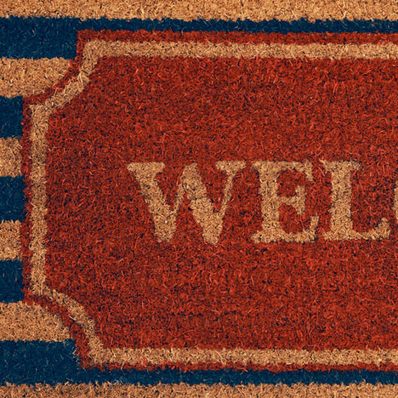 Battistino Decorative Printed 30 in. x 18 in. Indoor/Outdoor Door Mat, Welcome Aboard