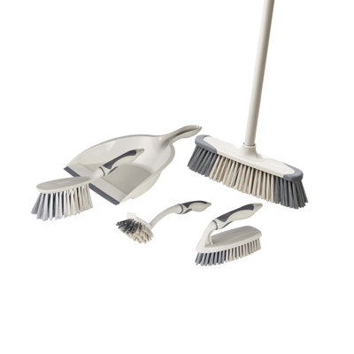 Broom And Dustpan Set with Replaceable Head