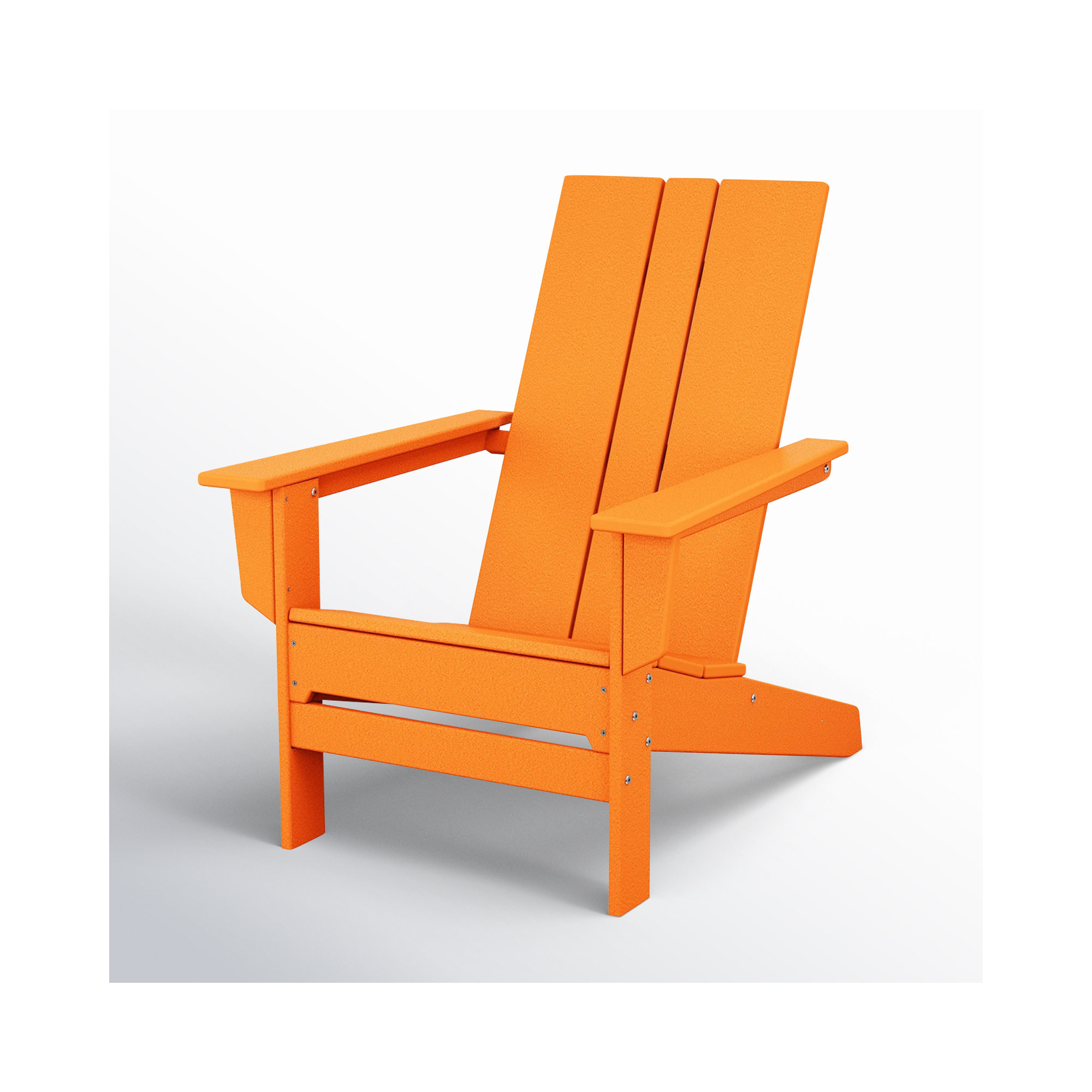 POLYWOOD x AllModern Plastic Adirondack Chair, Tangerine