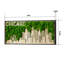 Art mural en métal Chicago Moss City