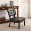 Roundhill Furniture Blended Leather Tufted Accent Chair With Oversized Seating,