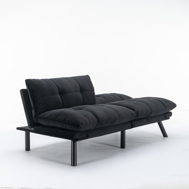 Canapé-lit pliant convertible bleu marine, Marine, H 32,28 po x l 70,87 po x P 38,58 po