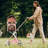 3-In-1 Pet Stroller With Adjustable Handle, 4 Wheels Cat Dog Jogger Stroller With Detachable Carrier-106571619