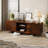 Trapeze TV Stand, Iron Legs – Walnut-1070189464