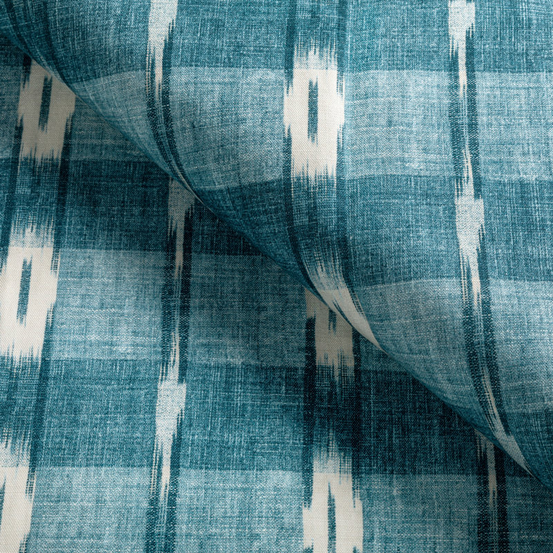 Manoir Girard Cotton Blend Fabric, Teal