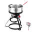 Ensemble de friteuse d'extérieur au propane en aluminium 10 pte avec panier