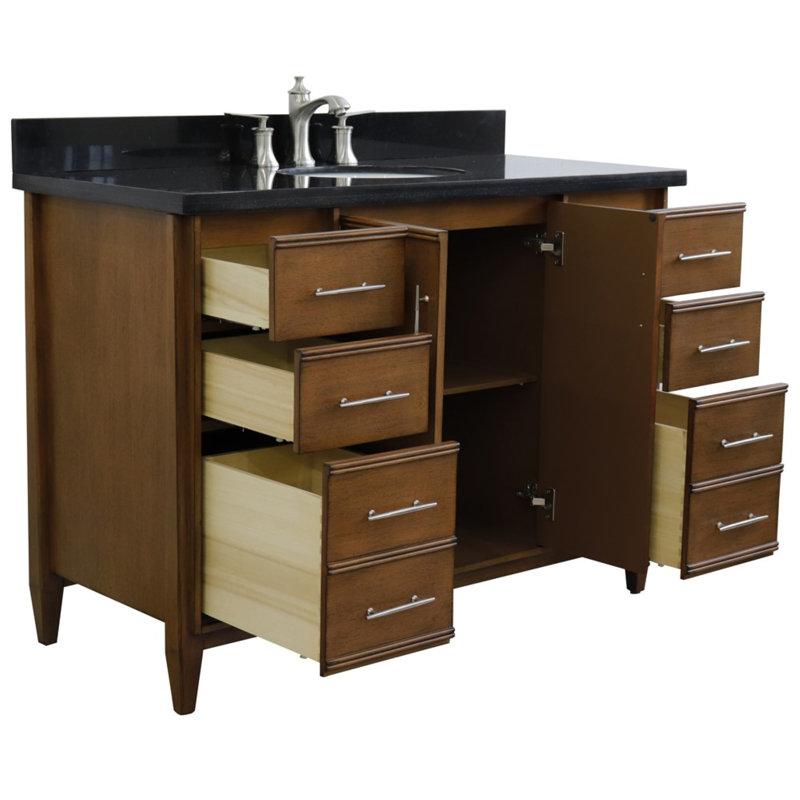Ensemble de meuble-lavabo simple 49 po Cherelle, Noir