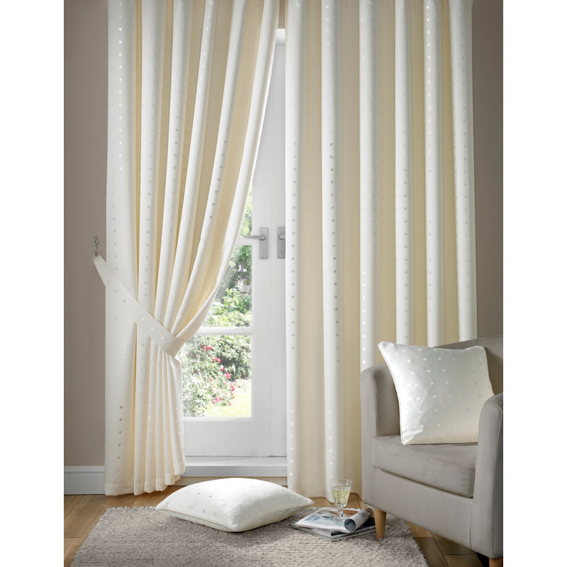 Norush Madison Pencil Pleat Curtains, 168cm Width x 229cm Drop, Cream