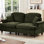 Causeuse surdimensionnée de style Mid-Century à deux places avec mousse en forme de pétale, haute densité, et plusieurs configurations Coussin décoratif en chenille confortable, segmenté et mobile