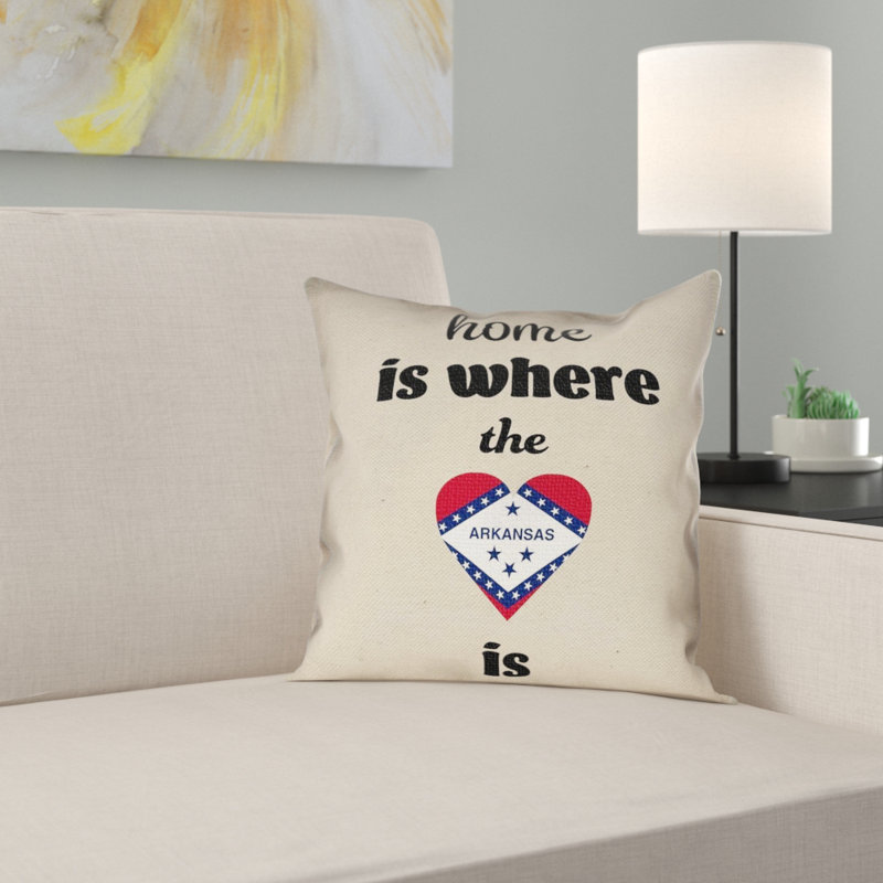 Housse de coussin arkansas, 18 po x 18 po, Croisé en coton - intérieur
