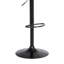 Tabouret de bar réglable en bois noir Lydia