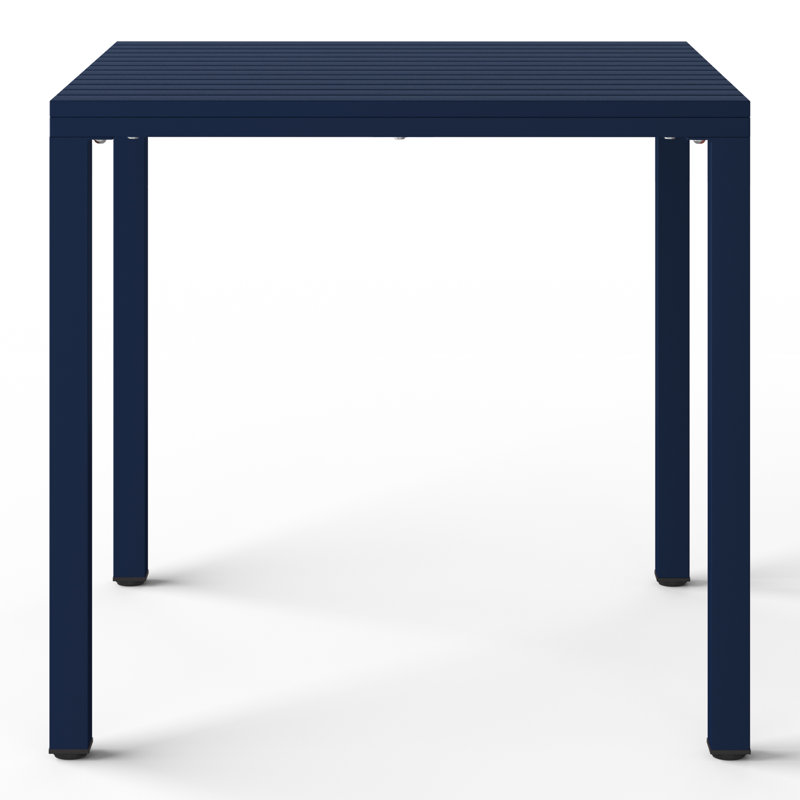 4-Person Outdoor Square Dining Set, Navy