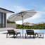 300cm Large Solar Powered LED Patio Umbrella for Outdoor Garden Patio without Base-1684511770