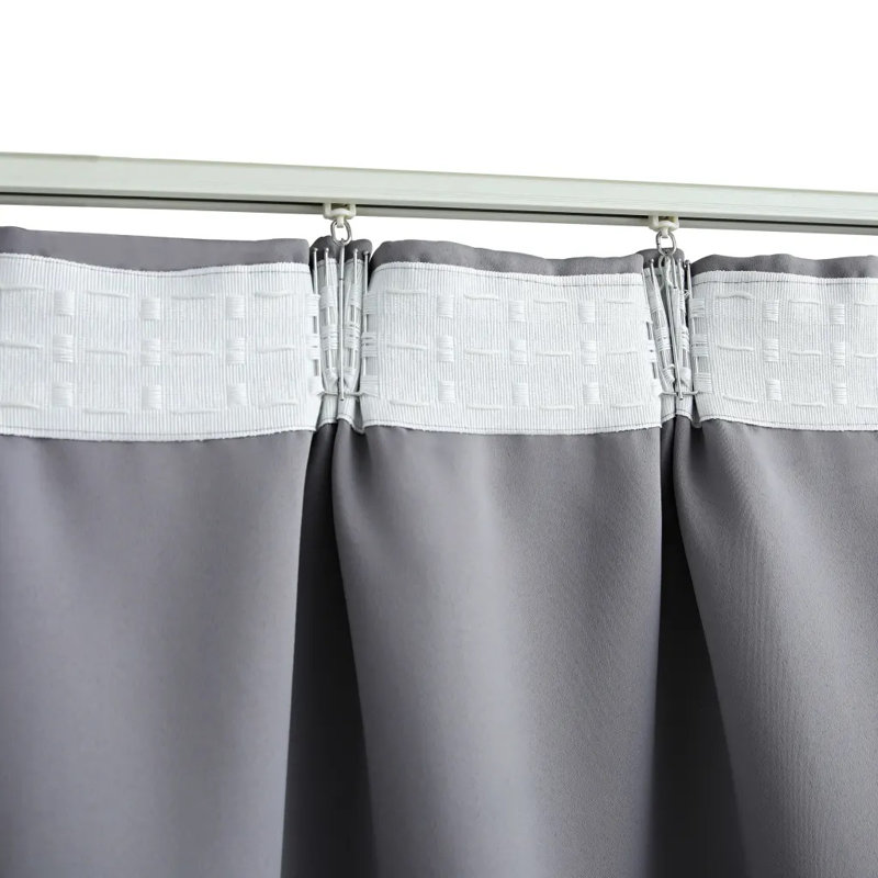 Chol Blackout Curtain, Width 140 x Drop 225cm, Grey