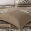 Ensemble d'édredon à chevrons 5 pièces avec coussins décoratifs 5 pièces