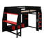 Lit mezzanine avec bureau Gaming