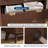 Nightstand Modern 3 Drawer Bedside Table with Faux Marble Top, Wood Chest of Bedside Table with Curved Profile, End Table for Bedroom, Living Room, Hallway, Entryway-1727545727