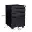 Stylish 3-Drawer Mobile Filing Cabinet With Lock-597719355