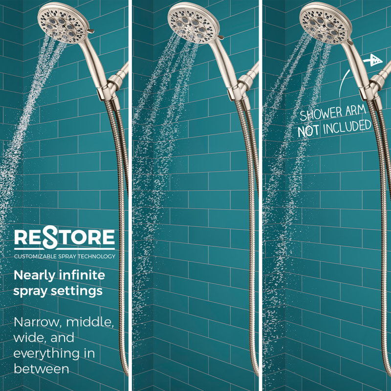 Restore Multi Function Handheld Shower Head, Brushed Nickel