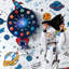 Ensemble d'horloge murale et de planche à dessin Space Galaxy - Horloge astronaute pour enfants personnalisée-233118589