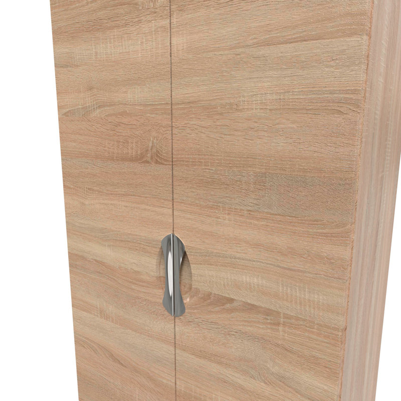 Bhodhini Manufactured Wood Wardrobe, Bardolino Oak