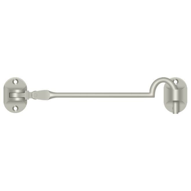 Crochet de cabine de style british, Nickel brossé