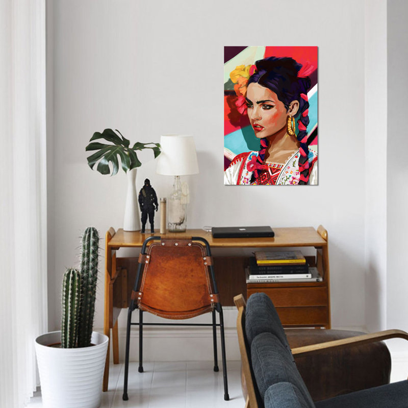 «Mexico», impression sur toile, H 26 po x l 18 po x P 1,5 po, Pas de tapis, Toile tendue
