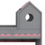 Lit superposé Playhouse avec tiroirs de rangement, escalier, DEL et tablettes-693165917