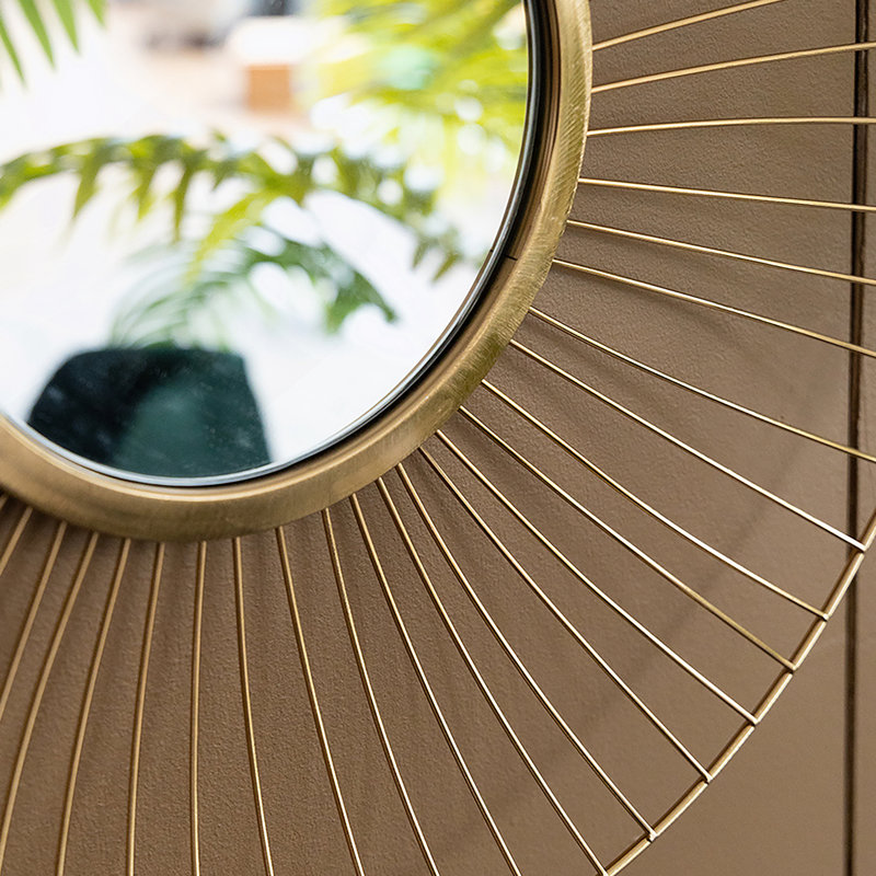 Miroir rond en fer