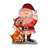 Pre Lit Fabric Santa Claus And Rudolph 2D Outdoor Holiday Lawn Ornament Christmas Yard Decoration With 70 Clear Lights And Stand