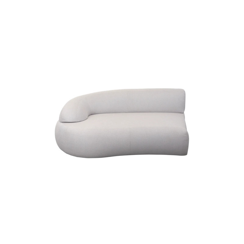 Savannah 71.7'' Wide Aluminum Patio Sofa with Cushions, Sand, Sand, Right Hand Facing