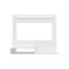 Being Floating Entertainment Centre, One Superior Shelf, Two Shelves, Space For The TV´S Up 55" White