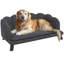 Grand canapé en velours pour chien avec coussin en mousse, lit pour chien doux et mignon avec motif perlé, canapé pour grands et moyens chiens-1601298873