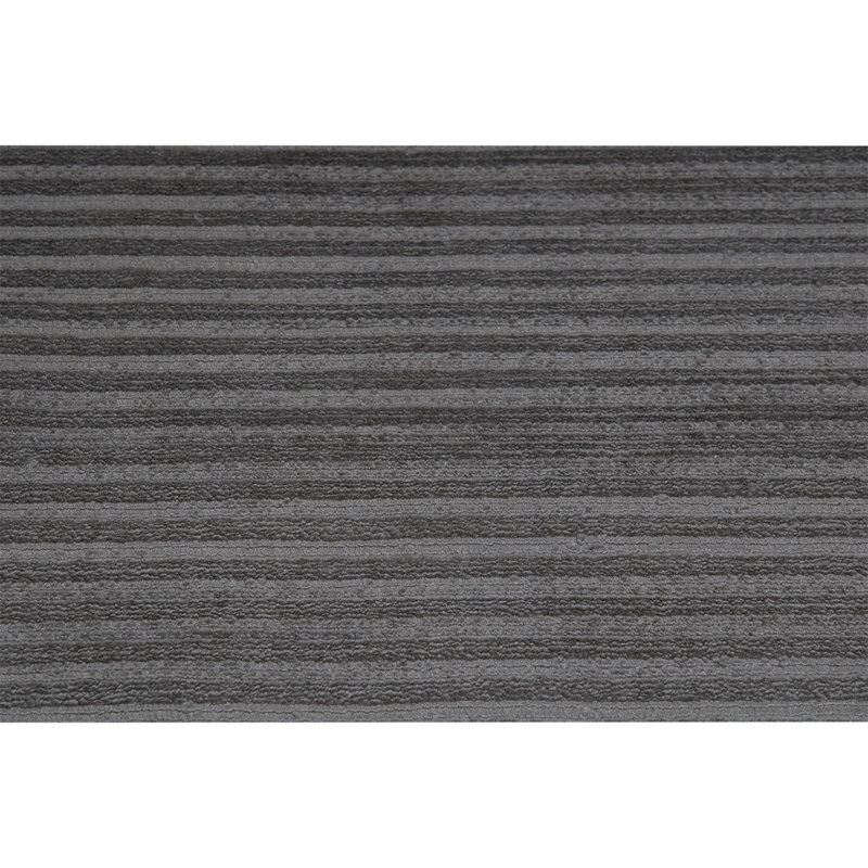 Tapis gris anthracite noué à la main