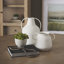Grand vase Donzel blanc avec taches noires