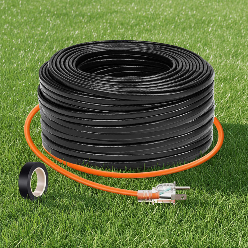 50ft (3ft–200ft) Pipe Heating Cable For Metal And Plastic Water Pipes, Self Regulating Heat Tape, 5w/ft, 120v, Freeze Protection
