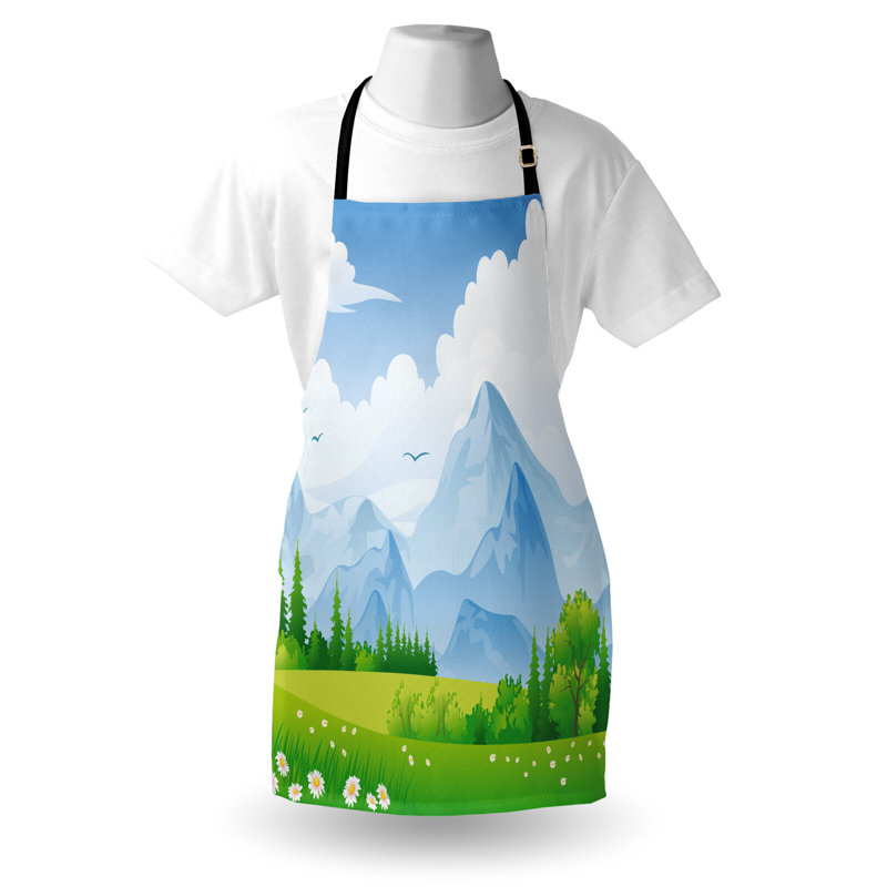 No Pattern Bib Apron