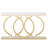55.11" Modern White & Gold Faux Marble Console Table For Entryway Sofa Table, Entrance, Living Room-347190587-347190584