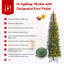 Arbre de Noël artificiel vert 7,5 'avec lumières DEL-941974979