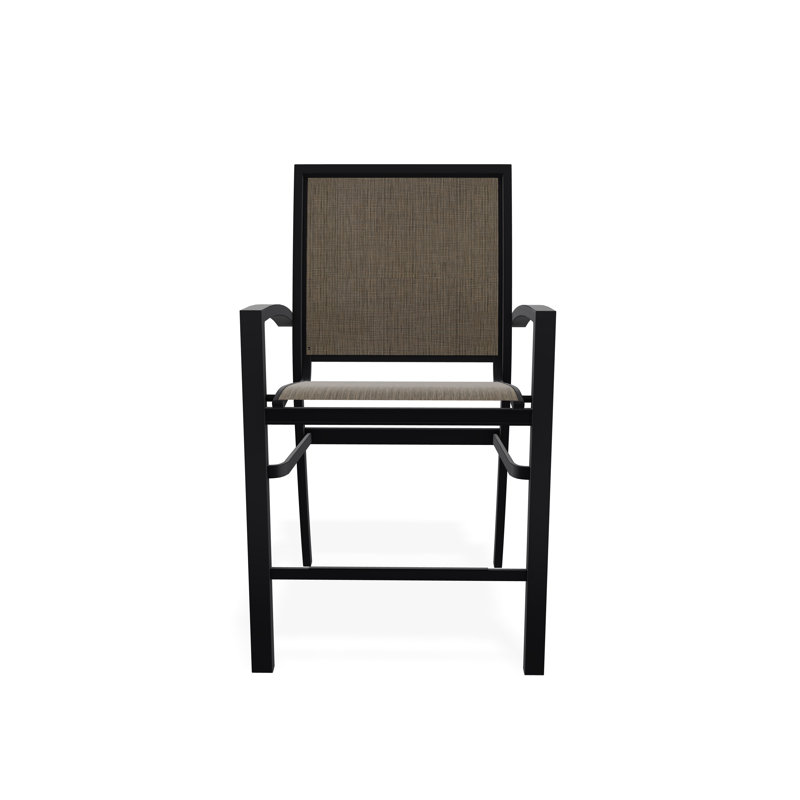 Tabouret de comptoir d'extérieur 26 po Kendall, Noir, Étain Augustine