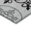 Tapis intérieur lavable à motif de médaillon floral 5 pi x 8 pi