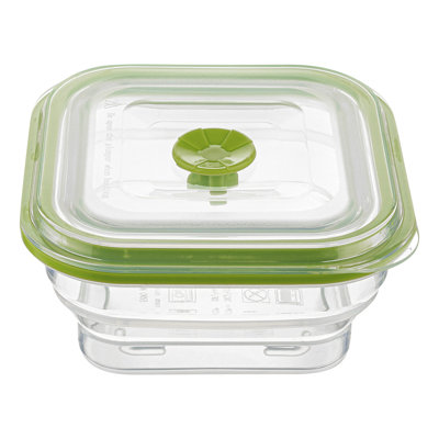 Récipients de rangement de 16 onces, 1 contenants alimentaires hermétiques durables pour restaurantware-Fresh Hero - Micro-ondes, congelable, silicone vert, pliable, lavable au lave-vaisselle