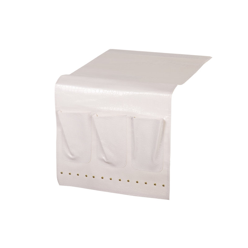 Pu Remote Holder 35x2x70 Cm, White