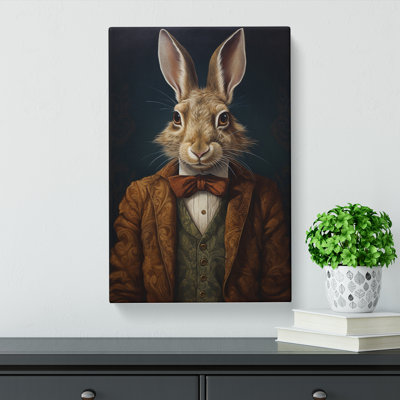 Hare Classicism Art No.2 - Wrapped Canvas