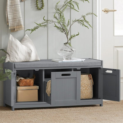 Banc de rangement avec 2 armoires