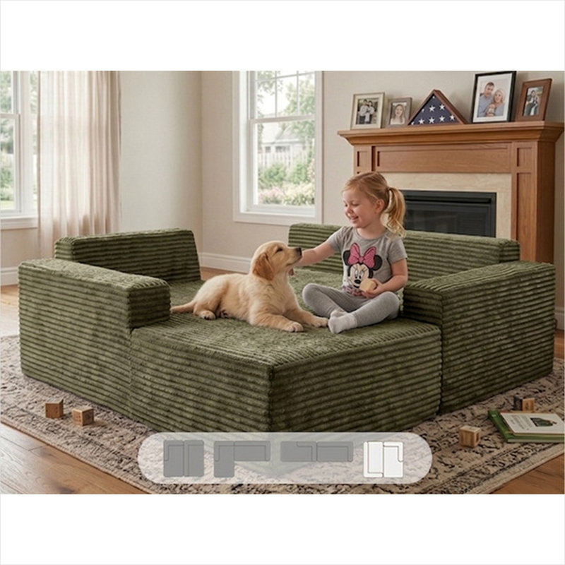 26.75 " Corduroy Sofa
